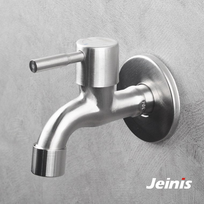제니스 SUS304 수도꼭지 스텐 스테인리스 가로꼭지, 1개