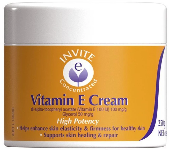 호주 인바이트이 Invite E Vitamin E Cream 하이포텐시 비타민E 바디크림, 5개, 250g - 쿠팡