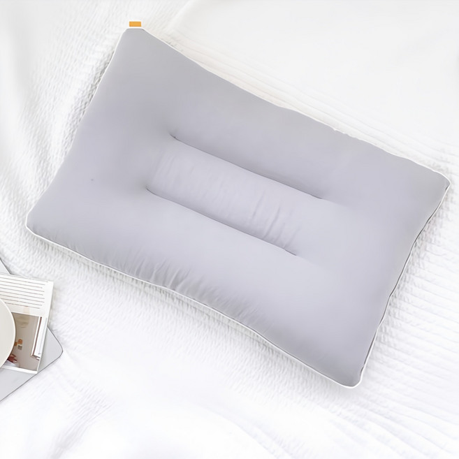 마롤로뜨 빨아쓰는 낮은 베개, 그레이, 1개