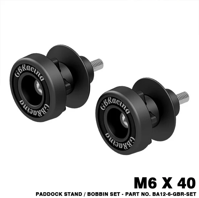 GBRacing 패독 스탠드 보빈 키트 주차 공 야마하 R1 R3 R6 R7 MT-09 아프릴리아 6mm, 1개