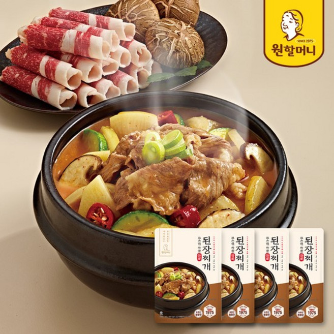 고소한 차돌 듬뿍 된장찌개 500g x 4팩, 4개