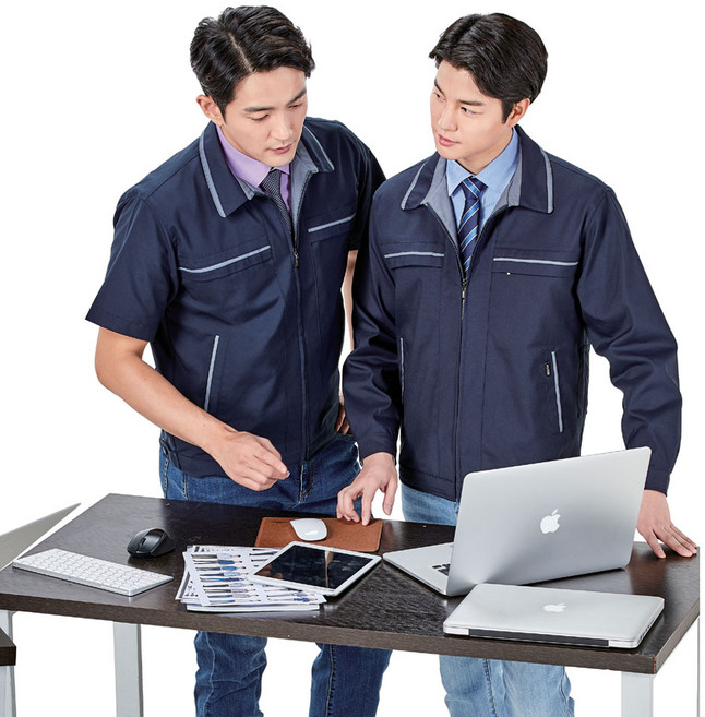 유니폼플라자 피오젠 PS-J21 J21S 반팔 작업복 여름작업복 춘추 작업복 작업복 근무복 봄가을작업복