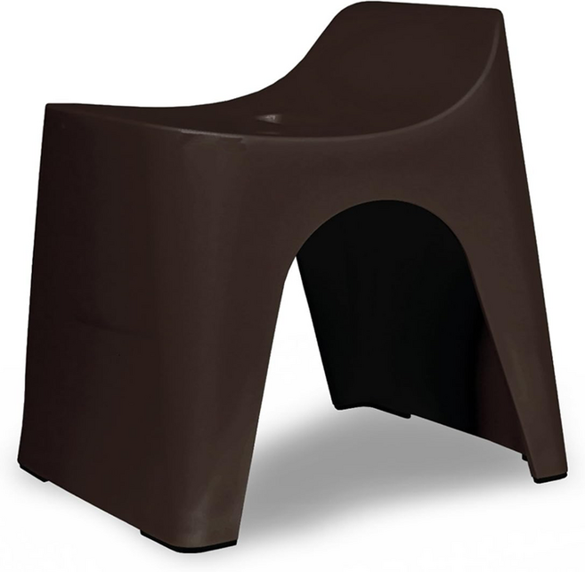 휴바스 일본 높은 욕실의자, 브라운