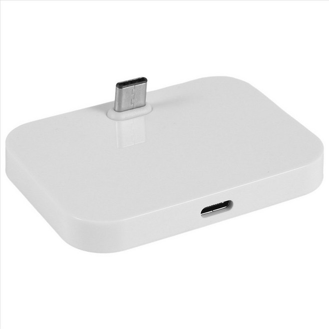 휴대 전화 데스크탑 타입 C 충전기 스탠드 홀더 핸드폰 USB-C 충전 도킹 스테이션, 은, 1개