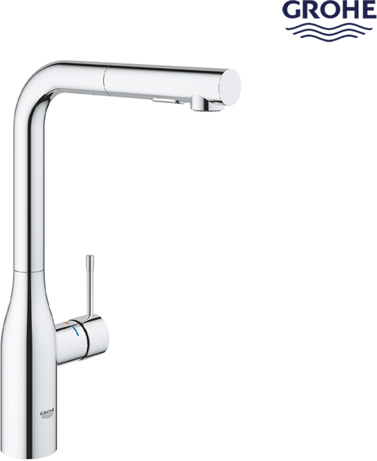 [그로헤공식] 그로헤 에센스뉴 풀아웃 2기능 싱크 주방 수전 Essence New 30270000, 1개