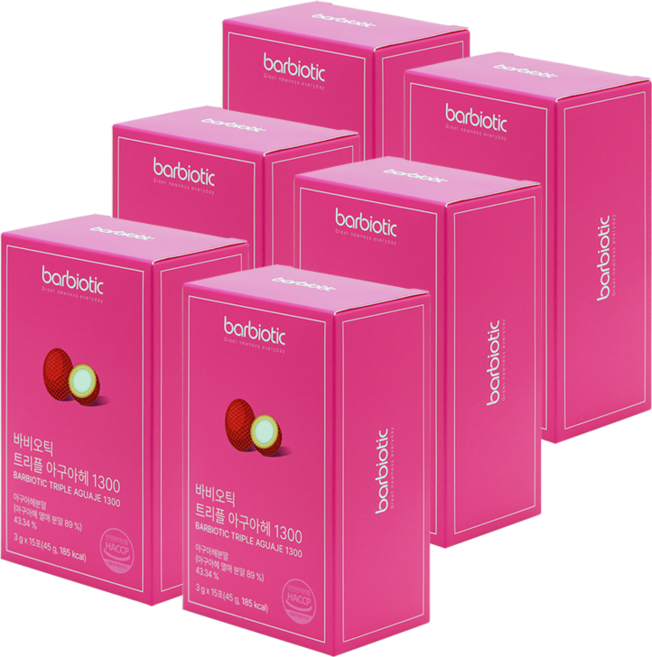 바비오틱 트리플 아구아헤 1300 가슴 볼륨 탄력, 6박스, 15회분