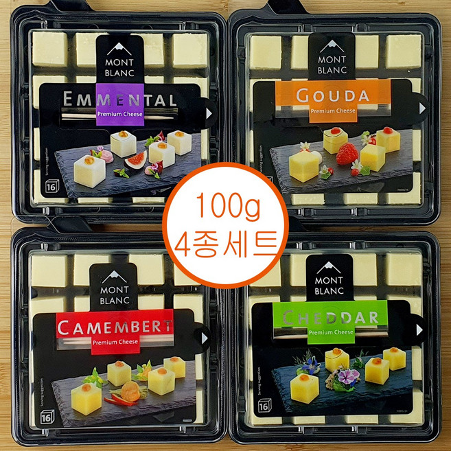 몽블랑 큐브치즈 4종 세트, 1개