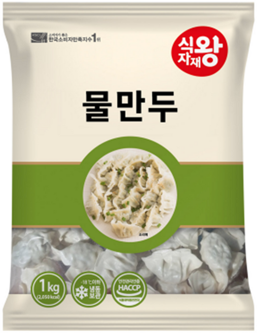 식자재왕 물만두, 6개, 1kg