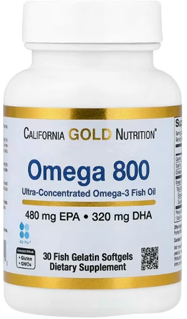 [2+1] CGN 캘리포니아골드뉴트리션 오메가800 30정 피쉬오일 EPA DHA 1000mg 알티지 오메가3, 3개 - 쿠팡