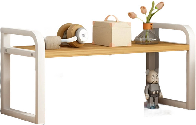 레디박스 책상 주방 욕실 정리 다용도 소형 수납 스탠드 선반 1단, 우드화이트, 1개