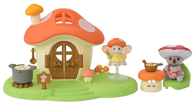 실바니안 패밀리 요정님의 버섯집 F-43ST 마크인증 3세이상 장난감 인형집 Sylvanian Families 에폭시사 EPOCH