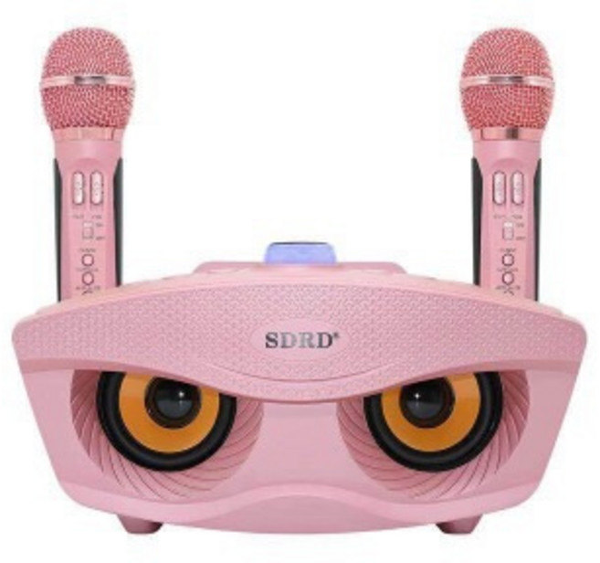 SD306 가정음울림 마이크 일체형 듀엣 핸드폰 K노래 마이크 블루투스, 핑크