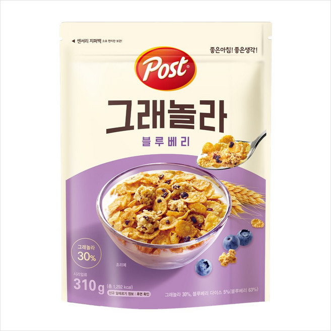 트윈스몰 온 가족이 함께 든든한 아침! [동서] 그래놀라310g (블루베리), 310g, 1개