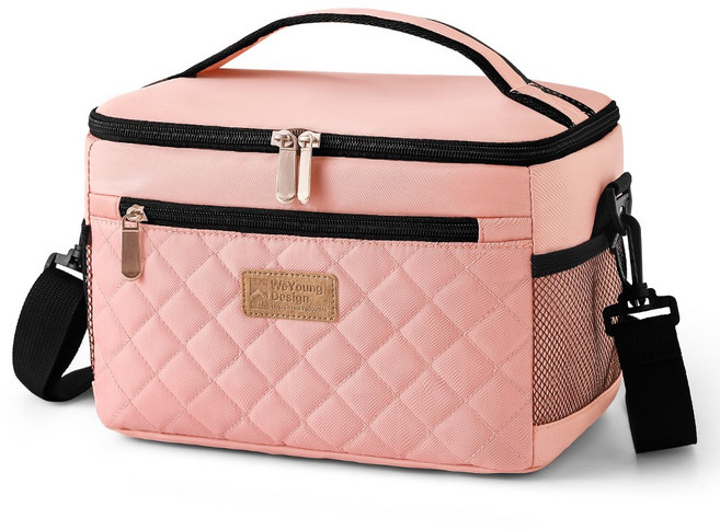 프레오 보냉백 보냉가방 쿨러백 도시락 골프 피크닉 방수, 핑크