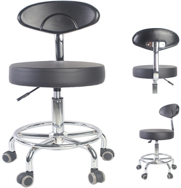 에디스체어 작업 작업용 제도용 병원 진찰용 실험실 연구실 카운터 학원 학교 사무의자, 블랙고정형