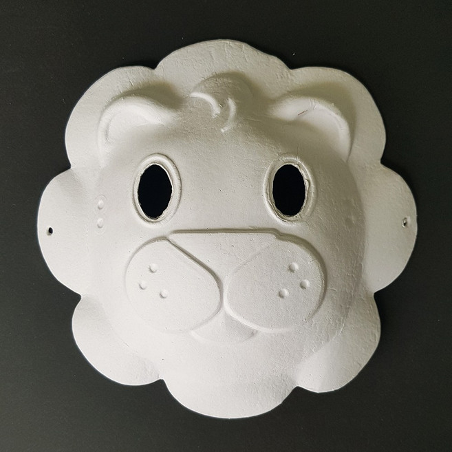 문구조아 종이탈 만들기(고무줄포함), $BZJ_종이탈- 사자, 1개, 1개