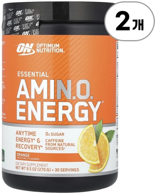 옵티멈 뉴트리션 에센셜 아미노 에너지 오렌지 Optimum Nutrition Essential Amin.O. Energy® Orange 270g - 쿠팡