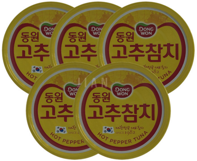 동원 고추 참치, 100g, 5개