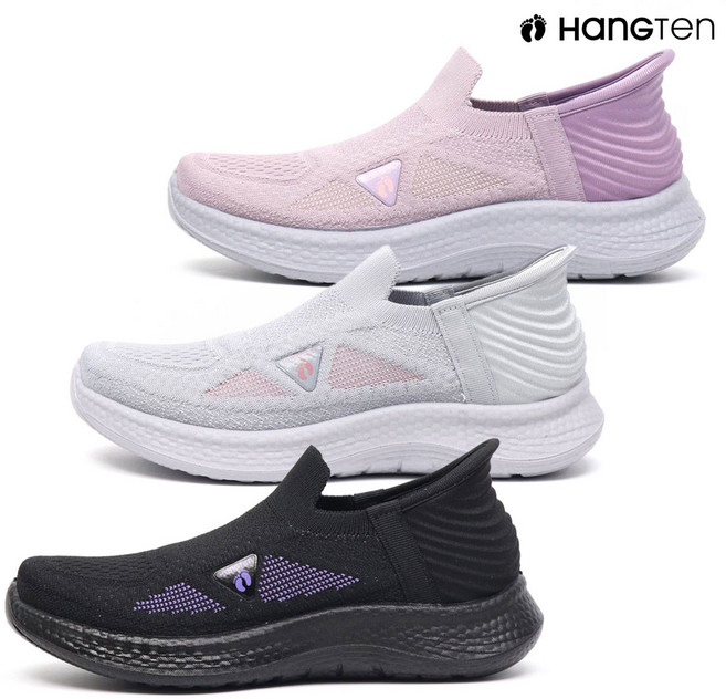 행텐 여성용 삭스 니트 슬립온 가벼운 쿠션 운동화 워킹화