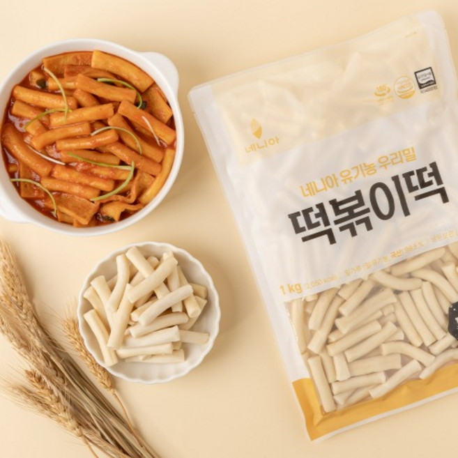 네니아 유기농 우리밀 떡볶이떡 1kg