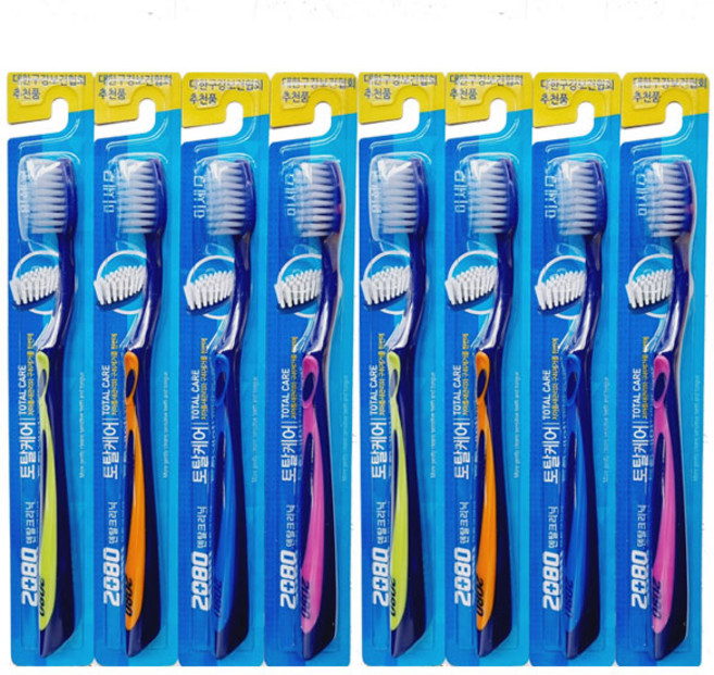 애경 2080 토탈케어 칫솔 x 24개 미세모칫솔 일반모칫솔 탄력모, 1개입