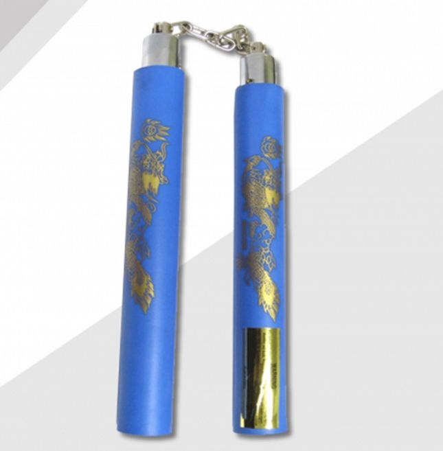 무스포 스폰지 쌍절곤 용무늬 파랑 A-1, 1개