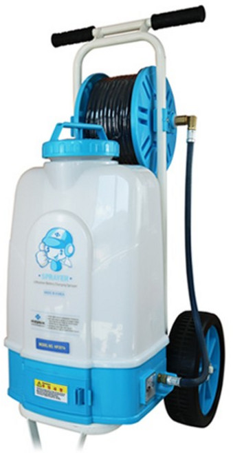 한일에스피 충전분무기 주행식 호스릴 30m 밀 20 20L HP-2014, 1개, 1개