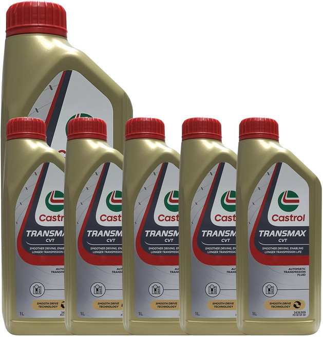 캐스트롤 트랜스맥스 CVT 레드 1L x 6개 1박스 100% 합성 장수명 CVTF 미션오일 (모비스 SP-CVT1 르노 NS3 토요타 FE 혼다 HCF2 벤츠 MB 236.20)