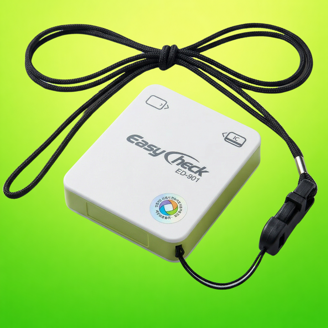 이지체크 ED-901 신용 카드단말기 무선 이동식 휴대용, 1개
