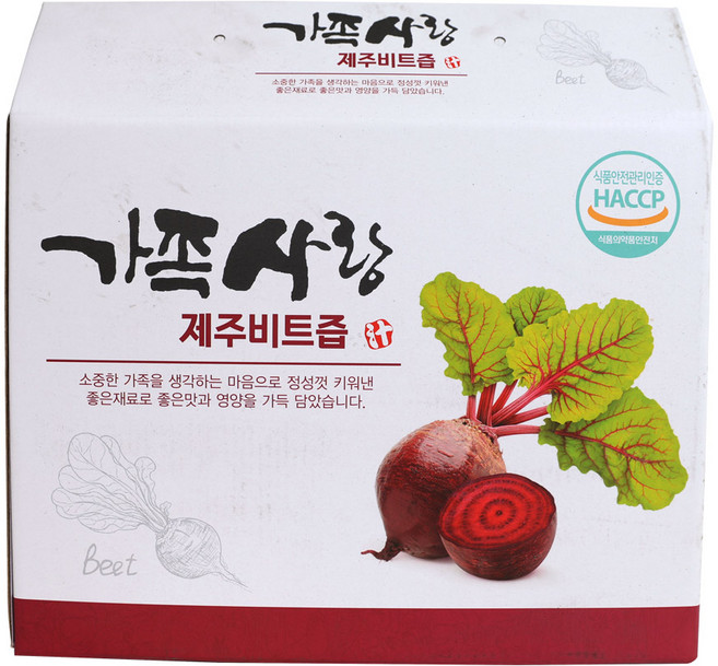 [가족사랑] NFC착즙 진하고 깊은 맛 제주비트즙, 제주비트즙 100ml X 50포 비트원액100% 더 진