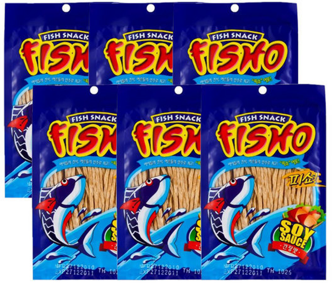 맛있는 술안주 맥주안주 어포 피쇼 간장맛 15g x 6개