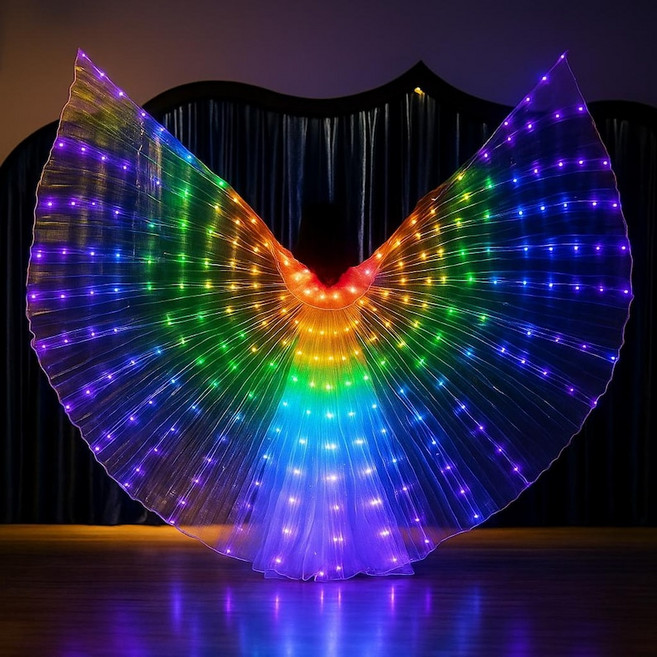 LED 레인보우 밸리댄스 날개 성인용 Rainbow Wings