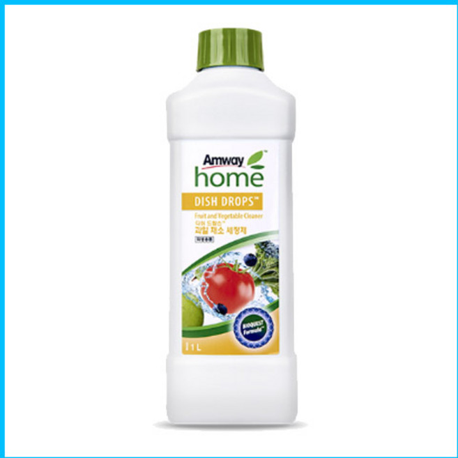 암웨이 디쉬 드랍스 과일채소 세정제 (무색소 무향 무방부제), 1L, 3개