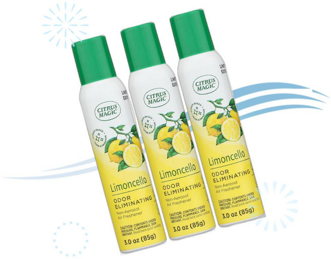 Citrus Magic 시트러스 매직 탈취제 리미티드 에디션 리몬첼로 향 탈취 스프레이 88ml 3개 묶음 EW