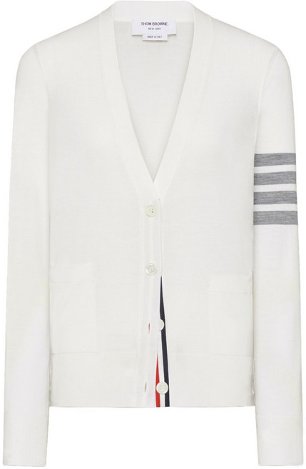 톰 브라운 4 바 메리노 울 가디건