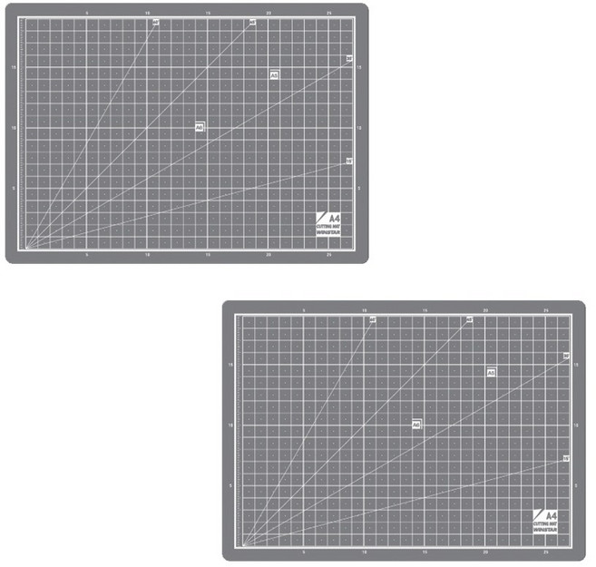 윈스타)커팅매트(그레이/A4/300*215mm) 2개입