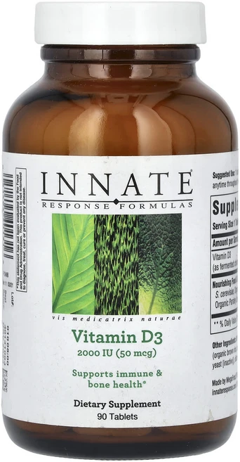 INNATE 비타민D3 50mcg(2 000IU) 90정, 1개 - 쿠팡