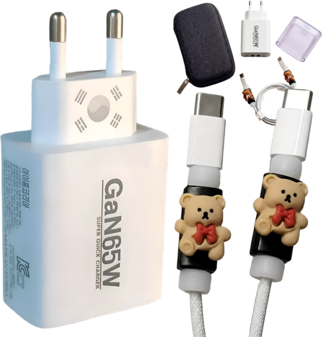 10위 - 초고속 국산충전기 아이홈 Gan65W 30W C타입 PD PPS 60W블레이디케이블 CtoC 240W LED