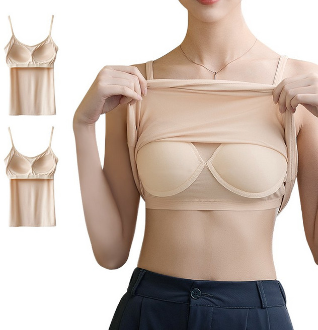 허블리 여성 모달 노와이어 브라캡 나시 끈조절 2종세트