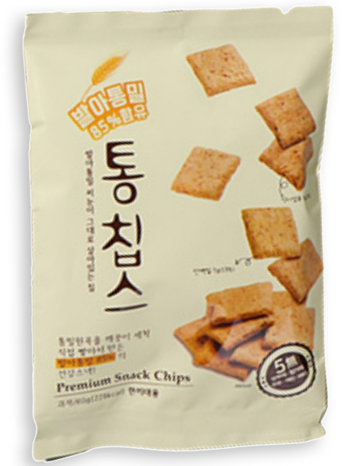 {서촌옛날통밀빵} 통칩스60g*10개 [파격 34%할인] 발아통밀 최다함유!85% 통밀씨눈이 그대로~(직접제조 판매), 60g, 10개