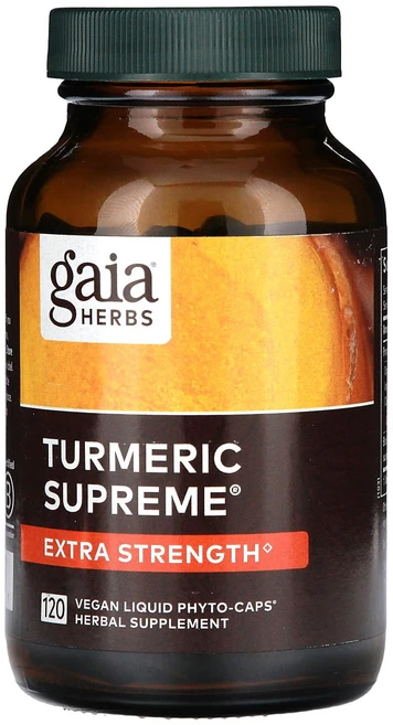Gaia Herbs Turmeric Supreme 엑스트라 스트렝스 비건 Liquid Phyto-Caps 120정, GaiaHerbsTurmericSupreme엑스트라스트, 1개 - 쿠팡