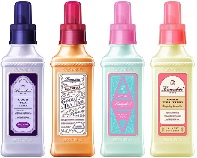 란도린 차향기 유연제 4종세트 본체 600ml x 4개 (다즐링레몬티 얼그레이티 화이트티 우롱티), 1개