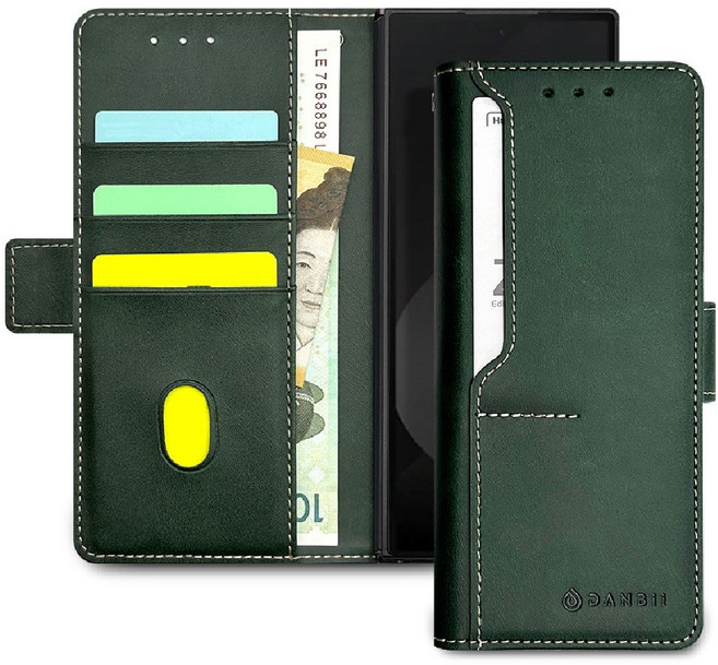 단비스토어 갤럭시 Z 폴드 아라포켓 지갑형 가죽 다이어리 케이스