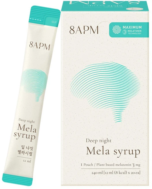 8APM 딥 나잇 멜라시럽 (12ml x 20포), 1개, 240ml - 쿠팡