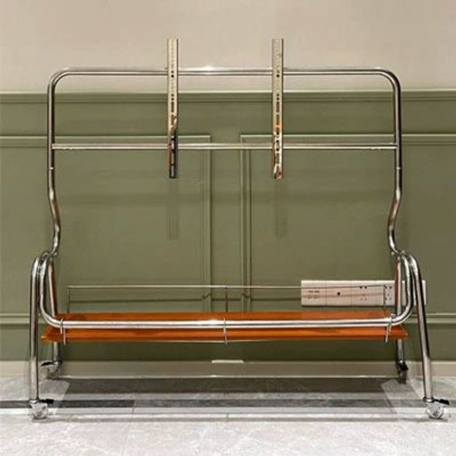 이동식 TV 거치대 브래킷 다이 받침대 브라켓 스탠드 플레이터 70인치 선반, 1. 120x36x90cm, 1. 황화리 일자형 120x36x90cm, 1개