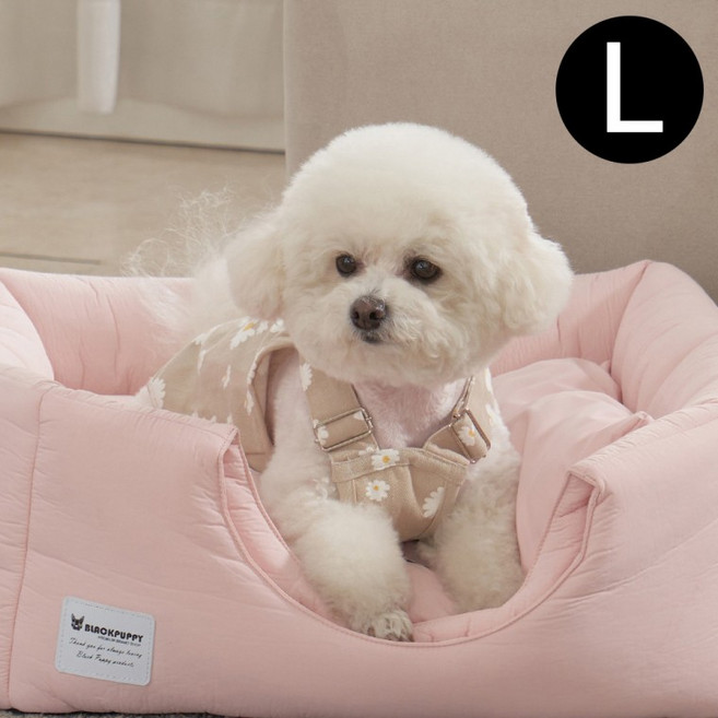 강아지집 강아지하우스 마시멜로우 하우스 [스트로핑크 L], 스트로핑크, 1개