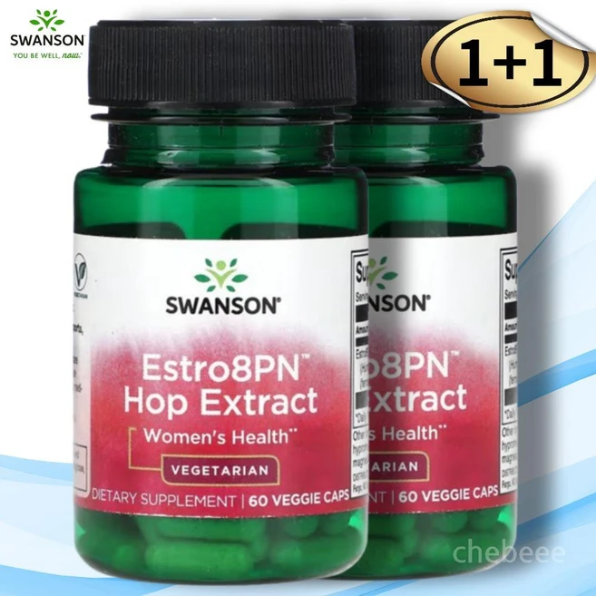 스완슨 홉 식물성 에스트로겐 호페인 추출물 10mg 60캡슐 2병 - 쿠팡