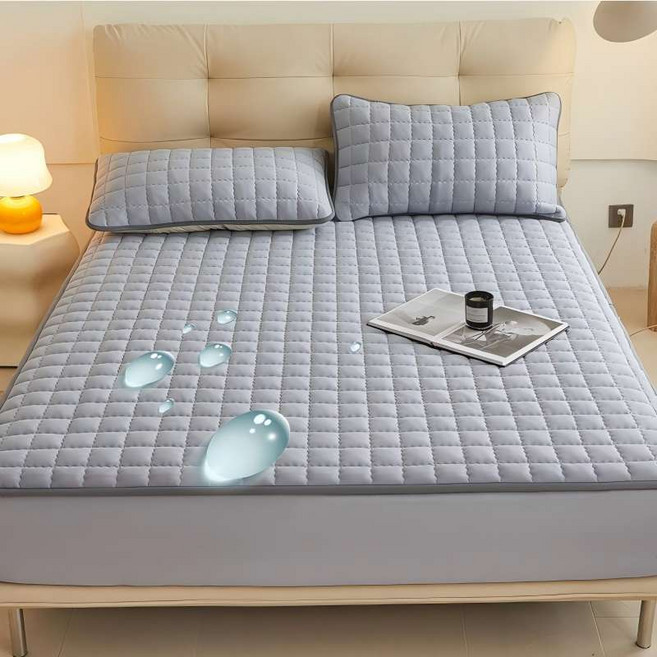 퀄리티 사계절 항균방수 누빔매트리스커버