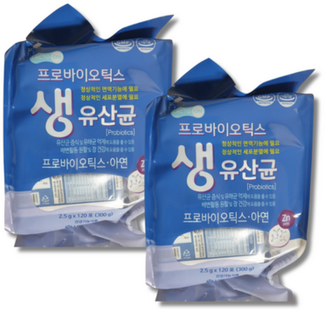[서울약사신협] (8개월분) 락토온 프로바이오틱스 생유산균 120포 2세트, 2.5g, 240개