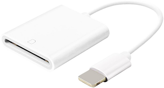 체리스팟 LC-1 SD 리더기 C타입 8PIN 갤럭시 애플 아이폰 호환 데이터 메모리 전송, 8핀, 1개